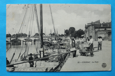 Ansichtskarte AK 1909 Cognac Le Port Hafen Frankreich France 16 Charente